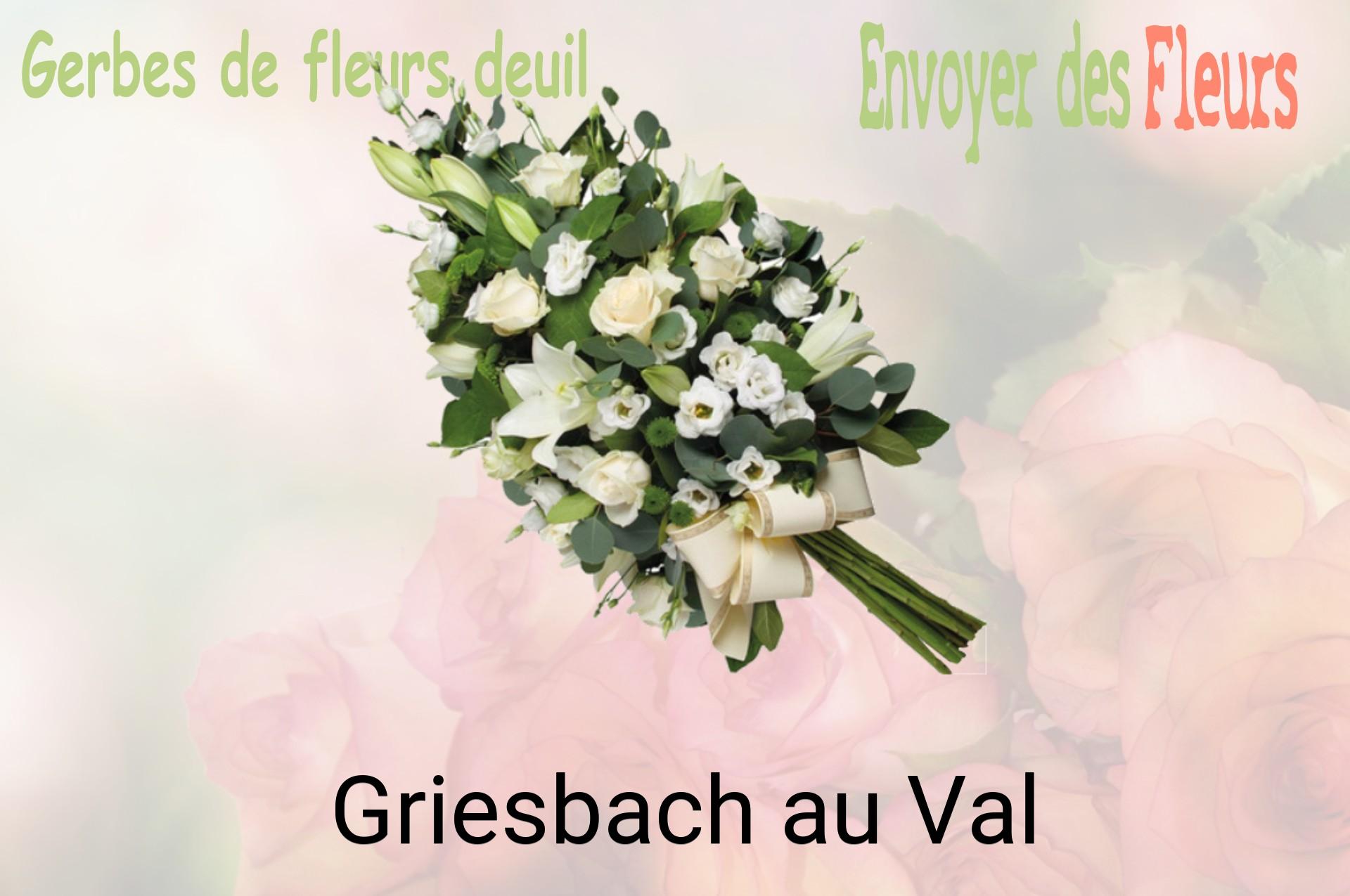 Gerbe de fleurs de deuil livrée à Griesbach-au-Val